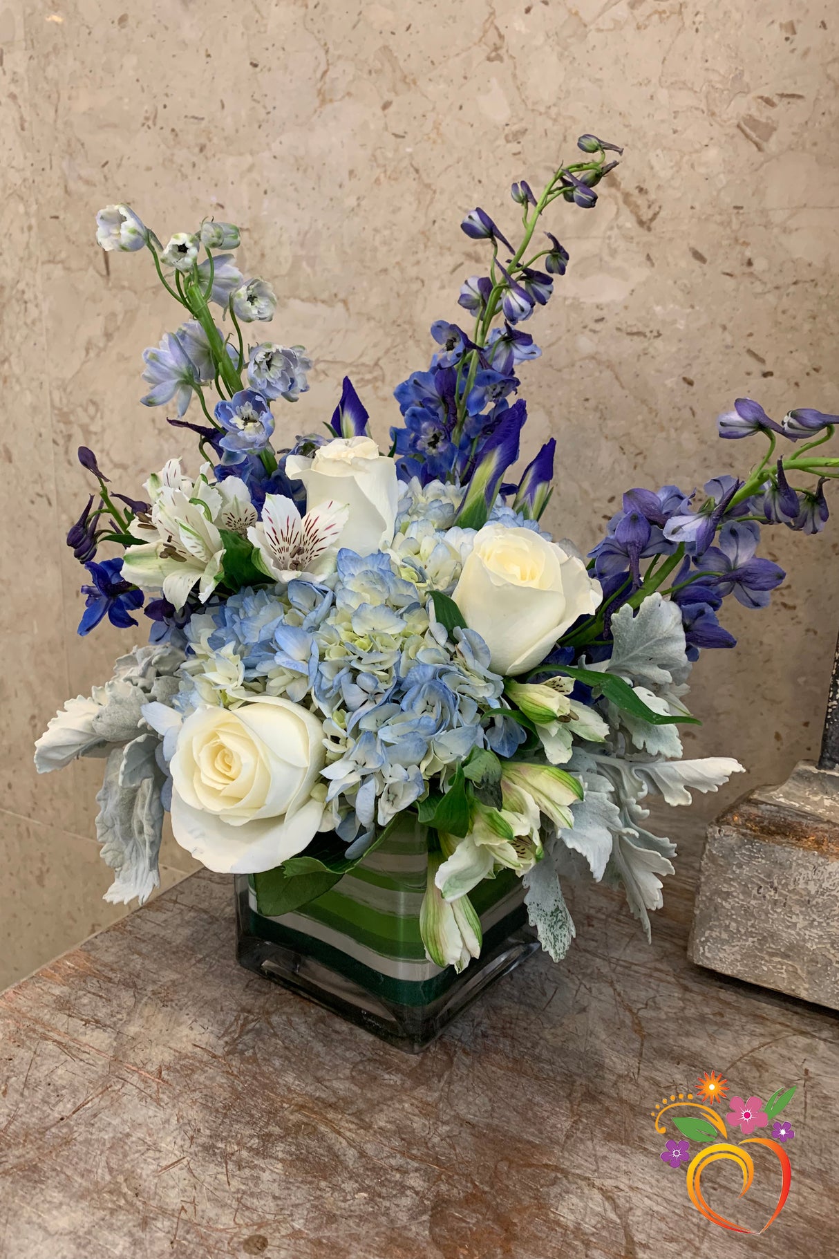 Colorful Wishes in Blue