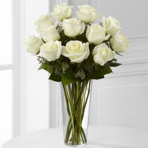 Long Stem White Rose Bouquet
